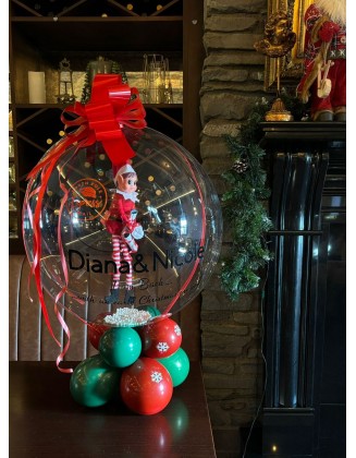 Elf in a Snow Globe Balloon