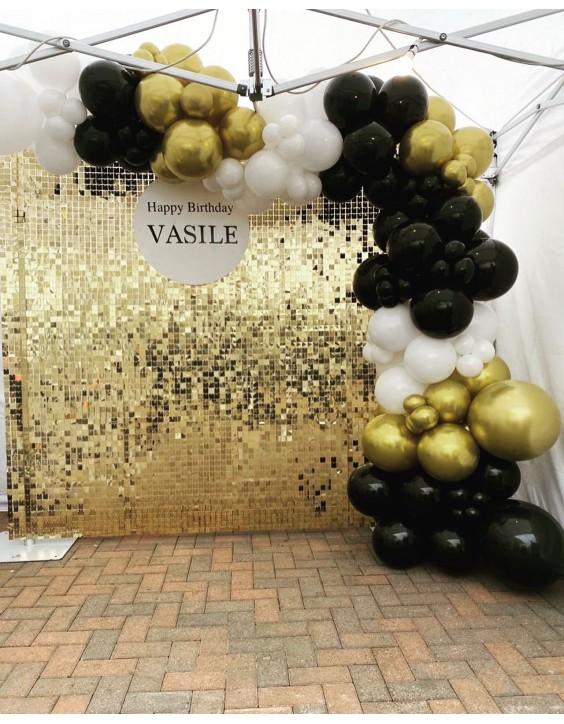 Sequin Wall & Balloon Decor Arch Guide